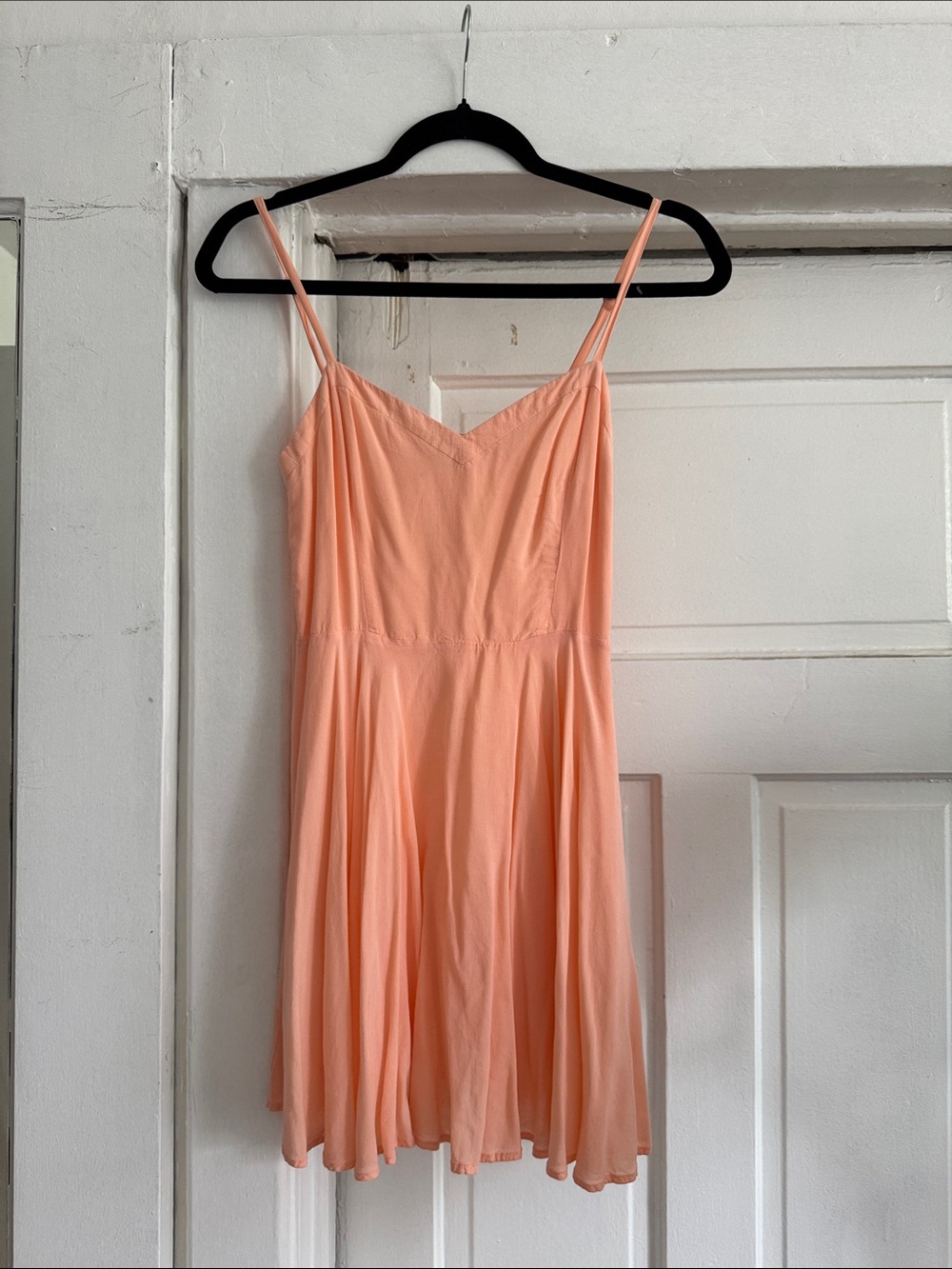Talula Coral Peach V-Neck Slip Dress